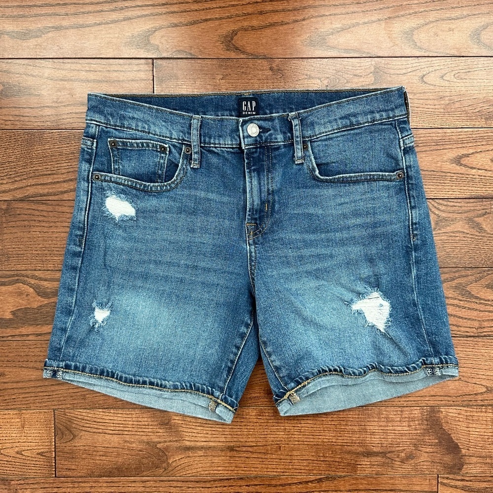 GAP Mid Rise Denim Short 5” - Picture 3 of 7